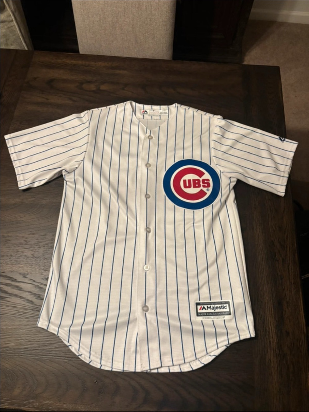 Chicago Cubs Joc Pederson #24 Majestic Cool Base Jersey S